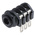 RS PRO Jack Connector 6.35 mm Panel Mount Stereo Socket, 3Pole 5A