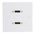 RS PRO Single Gang 2 Way Female HDMI Faceplate