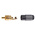 RS PRO Black Cable Mount RCA Plug, Gold
