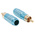RS PRO Blue Cable Mount RCA Plug, Gold