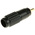 RS PRO Black Cable Mount RCA Plug, Gold