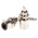RS PRO Gold Chassis Mount RCA Socket, Nickel