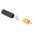 Switchcraft Black Cable Mount RCA Plug, Gold, 6A