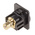 RS PRO Black Panel Mount RCA Socket