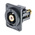 RS PRO Black Panel Mount RCA Socket