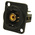 RS PRO Black Panel Mount RCA Socket