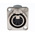 Neutrik Panel Mount XLR Connector, Female, 50 V, 5 Way, Silver over Nickel Plating