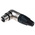 Neutrik Cable Mount XLR Connector, Right Angle, Female, 50 V, 3 Way, Silver Plating