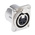 Neutrik Panel Mount XLR Connector, Female, 50 V, 4 Way, Silver over Nickel Plating