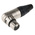 Neutrik Cable Mount XLR Connector, Right Angle, Female, 50 V ac, 5 Way, Silver over Nickel Plating