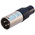 Neutrik Cable Mount XLR Connector, Male, 3 Way, Gold, Silver Plating