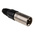 Neutrik Cable Mount XLR Connector, Male, 50 V, 3 Way, Silver Plating