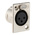 Neutrik Panel Mount XLR Connector, Female, 50 V, 3 Way, Silver over Nickel Plating