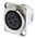 Neutrik Panel Mount XLR Connector, Female, 50 V, 4 Way, Silver Plating