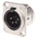 Neutrik Panel Mount XLR Connector, Male, 50 V, 4 Way, Silver over Nickel Plating