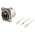 Neutrik Panel Mount XLR Connector, Female, 50 V, 3 Way, Silver over Nickel Plating