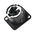 Neutrik Panel Mount XLR Connector, Female, 50 V, 3 Way, Silver over Nickel Plating