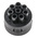 Male Connector Insert 8 Way for use with Mini Buccaneer Connector
