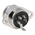 RS PRO 4 Pole Din Socket, 2A, 100 V ac, Twist Lock, Female, Panel Mount