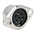 RS PRO 6 Pole Din Socket, 1A, 100 V ac, Push Lock, Female, Chassis Mount