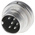 binder 6 Pole Miniature Din Plug, 5A, 250 V, Male, Panel Mount