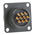 Amphenol Limited, 62GB 10 Way Box Mount MIL Spec Circular Connector Receptacle, Socket Contacts,Shell Size 12, Bayonet
