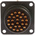 Amphenol Limited, 62GB 26 Way Box Mount MIL Spec Circular Connector Receptacle, Pin Contacts,Shell Size 16, Bayonet