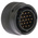 Amphenol Limited, 62GB 19 Way Cable Mount MIL Spec Circular Connector Plug, Pin Contacts,Shell Size 14, Bayonet