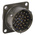 Souriau, 851 26 Way Panel Mount MIL Spec Circular Connector Receptacle, Pin Contacts,Shell Size 16, Bayonet Coupling,