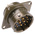Souriau, 851 12 Way Panel Mount MIL Spec Circular Connector Receptacle, Pin Contacts,Shell Size 14, Bayonet Coupling,