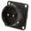 Amphenol, 62GB 2 Way Box Mount MIL Spec Circular Connector Receptacle, Pin Contacts,Shell Size 14, Bayonet Coupling,