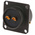 Amphenol, 62GB 2 Way Box Mount MIL Spec Circular Connector Receptacle, Pin Contacts,Shell Size 14, Bayonet Coupling,