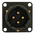 Amphenol, 62GB 4 Way Box Mount MIL Spec Circular Connector Receptacle, Pin Contacts,Shell Size 14, Bayonet Coupling,