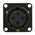 Amphenol, 62GB 4 Way Box Mount MIL Spec Circular Connector Receptacle, Socket Contacts,Shell Size 14, Bayonet Coupling,