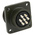 Amphenol, MS3102A 7 Way Box Mount MIL Spec Circular Connector Receptacle, Pin Contacts,Shell Size 16S, Screw Coupling,