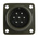 Amphenol, MS3102A 7 Way Box Mount MIL Spec Circular Connector Receptacle, Pin Contacts,Shell Size 16S, Screw Coupling,