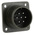 Amphenol, MS3102A 7 Way Box Mount MIL Spec Circular Connector Receptacle, Pin Contacts,Shell Size 16S, Screw Coupling,