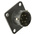Amphenol Limited, 62GB 6 Way Box Mount MIL Spec Circular Connector Receptacle, Pin Contacts,Shell Size 10, Bayonet