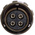 Amphenol Limited, 97B 4 Way Cable Mount MIL Spec Circular Connector Plug, Socket Contacts,Shell Size 22, Bayonet