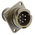 Amphenol Limited, 97B 6 Way Wall Mount MIL Spec Circular Connector Receptacle, Pin Contacts,Shell Size 14S, Bayonet
