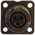 Amphenol, 97B 3 Way Wall Mount MIL Spec Circular Connector Receptacle, Socket Contacts,Shell Size 10SL, Bayonet