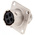 Souriau, UTO 4 Way Wall Mount MIL Spec Circular Connector Receptacle, Socket Contacts,Shell Size 10, Bayonet Coupling