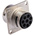 Souriau, UTO 8 Way Wall Mount MIL Spec Circular Connector Receptacle, Socket Contacts,Shell Size 12, Bayonet Coupling