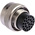 Souriau, UTO 26 Way Cable Mount MIL Spec Circular Connector Plug, Pin Contacts,Shell Size 16, Bayonet Coupling,