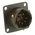 Amphenol, 62GB 8 Way Box Mount MIL Spec Circular Connector Receptacle, Pin Contacts,Shell Size 12, Bayonet Coupling,