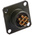 Amphenol, 62GB 7 Way Box Mount MIL Spec Circular Connector Receptacle, Pin Contacts,Shell Size 10, Bayonet Coupling,