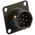 Amphenol, 62GB 7 Way Box Mount MIL Spec Circular Connector Receptacle, Pin Contacts,Shell Size 10, Bayonet Coupling,