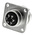 ITT Cannon, CA-COM 6 Way Box Mount MIL Spec Circular Connector Receptacle, Pin Contacts,Shell Size 14S, Bayonet Coupling