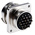 ITT Cannon, CA-COM 19 Way Box Mount MIL Spec Circular Connector Receptacle, Pin Contacts, Bayonet Coupling