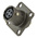 Amphenol Socapex, 451 4 Way Panel Mount MIL Spec Circular Connector Receptacle, Socket Contacts,Shell Size 8, Bayonet
